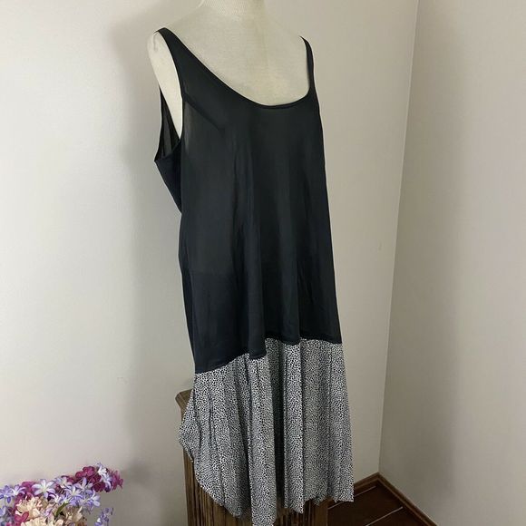 Vtg ILSE M. Midi Flared Dress Animal print Black - Picture 3 of 10